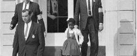 US Marshals with Young Ruby Bridges on School Steps
